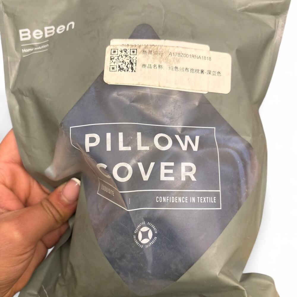 Beben navy blue pillow cover